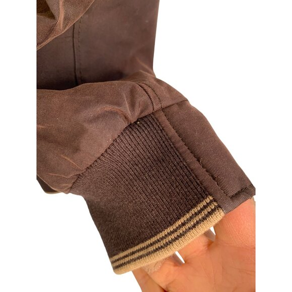 Boss Hugo Boss Brown Mens Bomber Jacket S Lined Insulated Zip Jadon1 RJ10616 - Picture 7 of 12